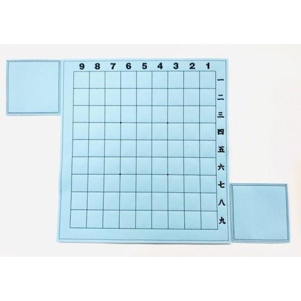 フェルト製 数字入り将棋盤 (水色)