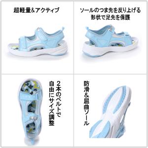 【特価・アウトレット】キッズ サンダル スポー...の詳細画像3
