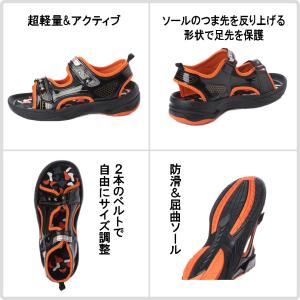 【特価・アウトレット】キッズ サンダル スポー...の詳細画像5