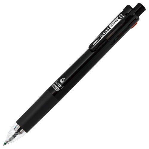 ゼブラ 多機能ペン スラリマルチ  B4SA11-BK 4色＋シャープ 0.7mm 黒軸 1本