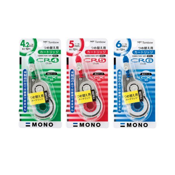 トンボ鉛筆 修正テープ カートリッジ モノCX用 CT-CR テープ幅全3種 1個