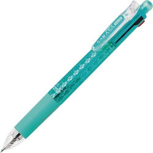 ゼブラ 多機能ペン サラサマルチ  J4SAS11-BG 4色＋シャープ 0.4mm ブルーグリーン...