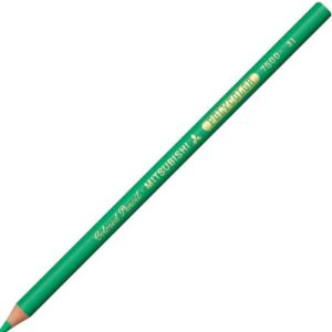 三菱鉛筆 【取寄】色鉛筆 ポリカラー 7500 K75006 緑 1箱12本 : 文具の