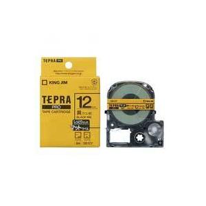 TEPRA PRO 【純正】テプラPROテープ 強粘着ラベル SC36YW 黄に黒文字