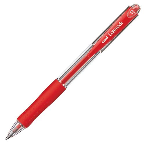 三菱鉛筆 ボールペン VERY楽ノック SN10007.15 0.7mm 赤 10本