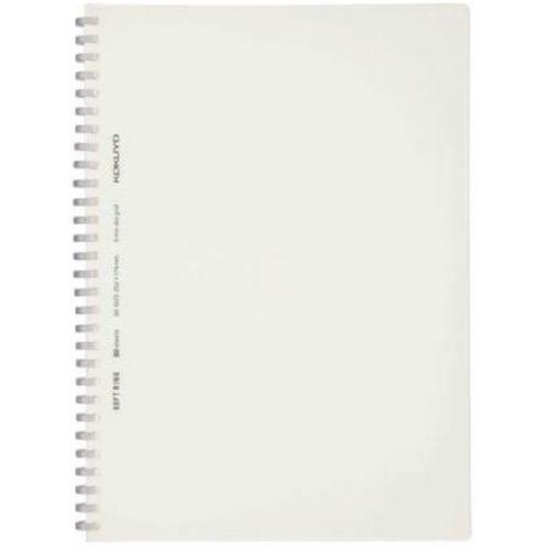 コクヨ ソフトリングノート 方眼ドット罫・カットオフ ス-SV508WT-T 6号 クリア 1冊