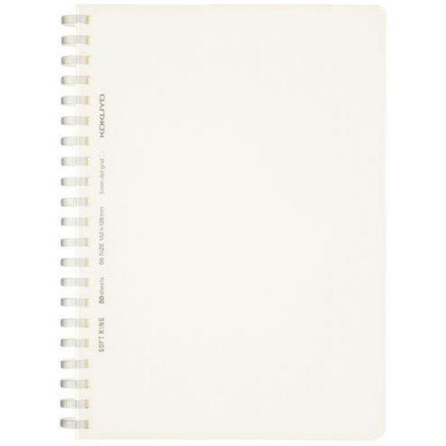 コクヨ ソフトリングノート 方眼ドット罫・カットオフ ス-SV548WT-T 4号 クリア 1冊