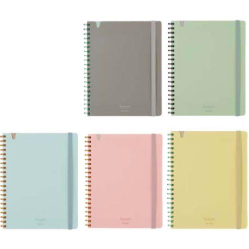 コクヨ ソフトリングノート スーファ・カットオフ ス-SV748S4 B6変形 表紙色全5色 1冊