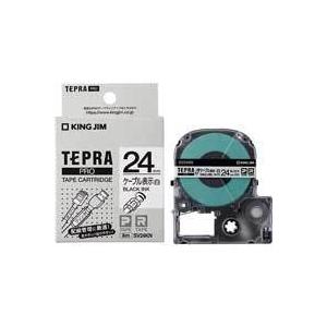 TEPRA PRO 【純正】テプラPROテープ ケーブル表示ラベル SV24KN 白に