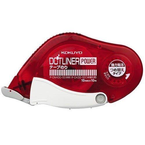 コクヨ テープのり ドットライナーパワー タ-DM430-10N 本体 超強粘着 1個