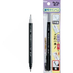ぺんてる（Pentel） 筆ペン かんたん筆文字 慶弔サインペン ツイン