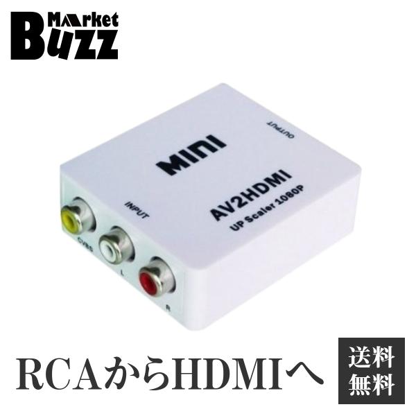 AV (RCA) to HDMI コンバーター RCA変換アダプタ 1080P対応 720P/108...