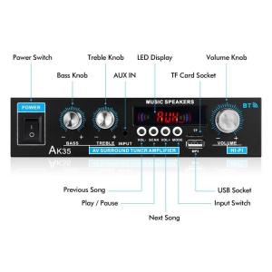 オーディオアンプ 2ch Bluetooth5...の詳細画像2