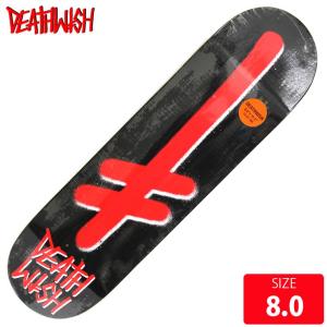 DEATHWISH デスウィッシュ デッキ GANG LOGO BLK/RED DECK 8.0 DWD-115 スケートボード スケボー｜eshop