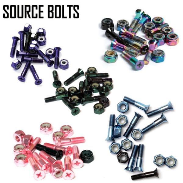 スケボー スケートボード ボルト SOURCE BOLTS COLOR