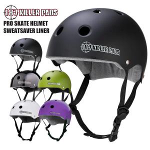 187 KILLER PADS キラー PRO SKATE HELMET SWEAT LINER BLACK MATTE