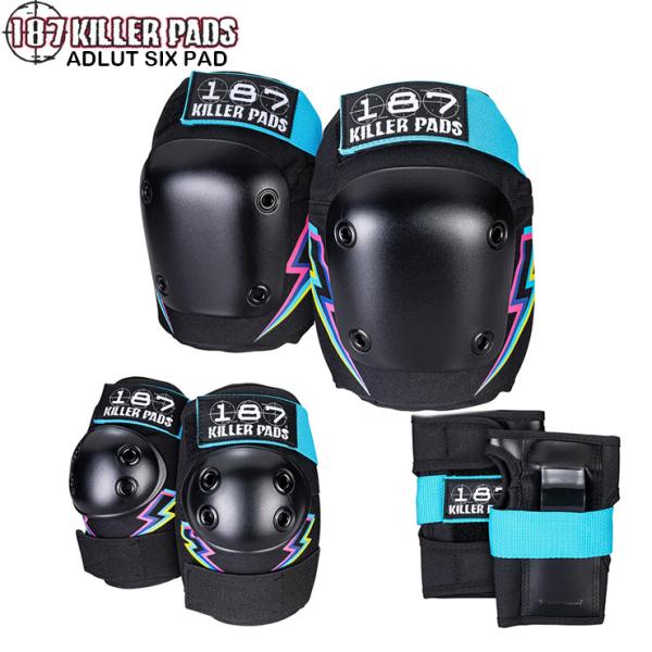187 KILLER プロテクター3点セット 大人用 SIXPACK PAD SET WHT/BLK...