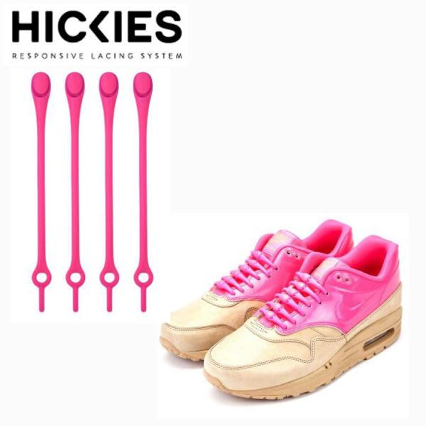 HICKIES ヒッキーズ ほどけないシューレース PINK street skateboard 靴...