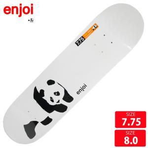 ENJOI エンジョイ デッキ WHITE PANDA LOGO DECK 7.75 8.0 skateboard スケートボード  スケボー｜eshop