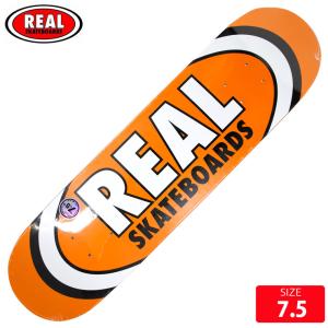 スケボー デッキ リアル REAL CLASSIC OVAL DECK SIZE 7.5 スケートボード SKATEBOARD 23FW｜eshop