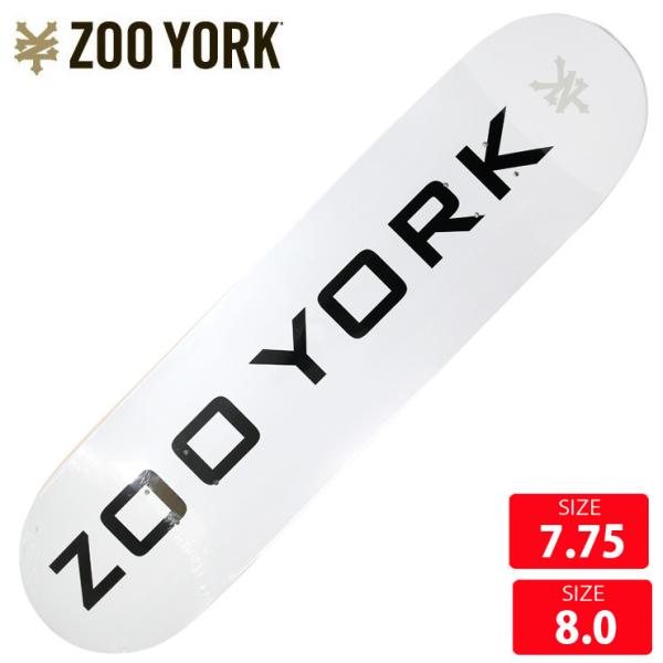 スケボーデッキ ズーヨーク ZOOYORK OG 95 Logo White DECK 7.75 8...