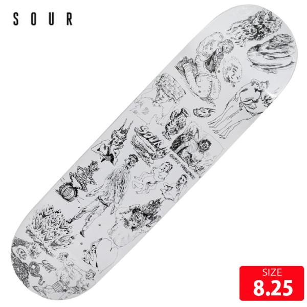 スケボー デッキ SOUR Gustav-Sketchbook Shorties shape Dec...