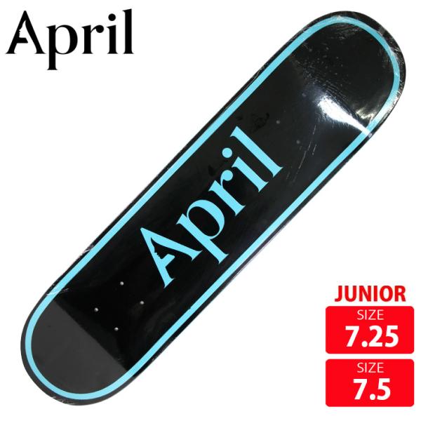 エイプリル ジュニア スケボー デッキ APIL OG LOGO BLUE/BLK MINI DEC...