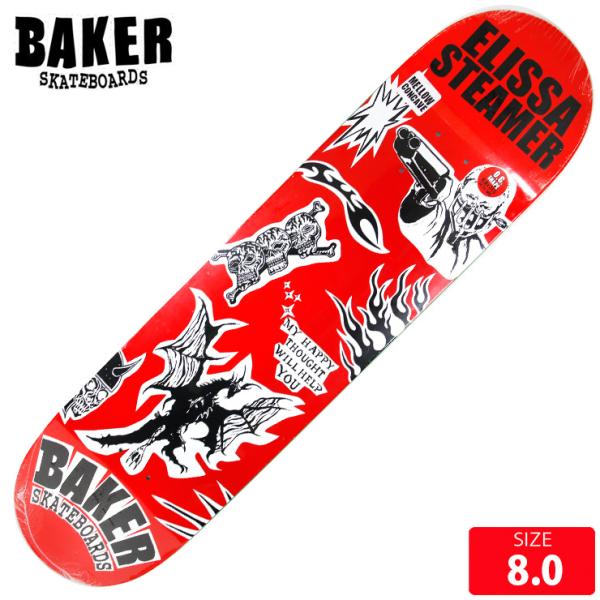 スケボー デッキ ベイカー BAKER ES DIVINE EVIL ELISSA DECK 8.0...