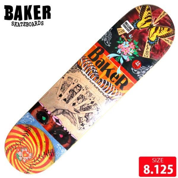 スケボー デッキ ベイカー BAKER RZ EPHEMERA DECK 8.125 スケートボード...