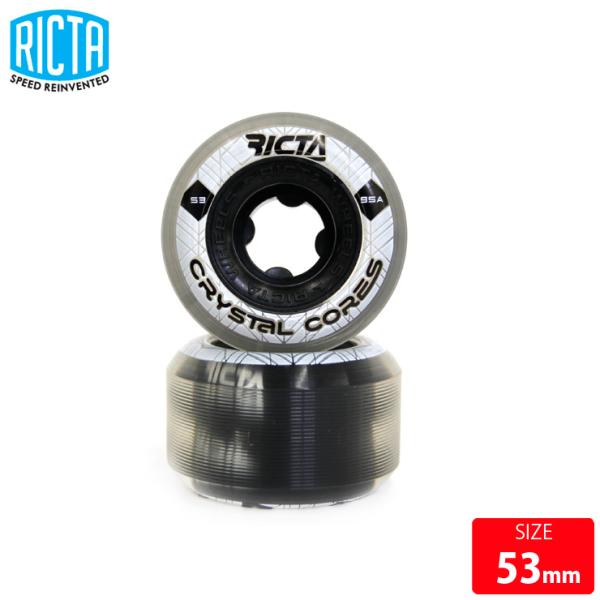 スケボーウィール リクター RICTA CRYSTAL CORES 95A 53mm WHEEL ス...