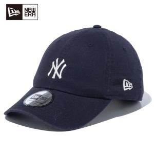 NEWERA ニューエラ キャップ 帽子 カジュアルクラシック MLB Casual Classic ニューヨーク・ヤンキース ミッドロゴ ネイビー × クロームホワイト｜eshop