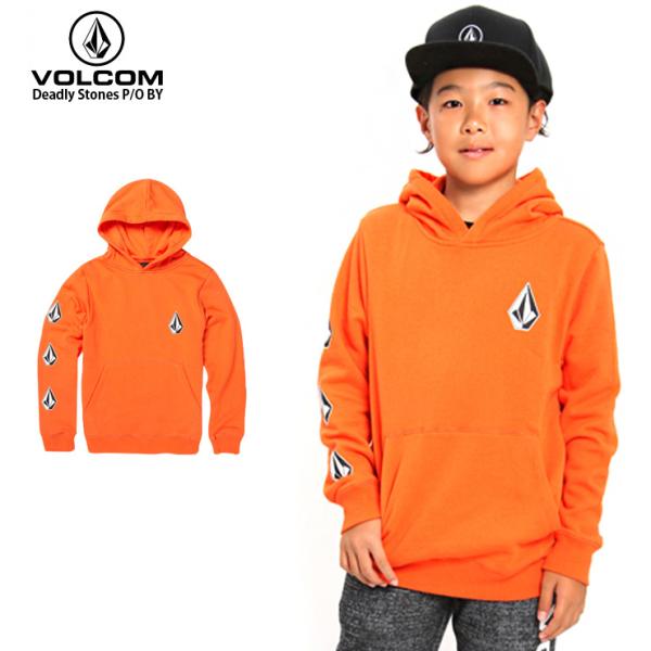 【在庫処分】VOLCOM ボルコム キッズ プルオーバー パーカー フーディ スウェット ユース 子...
