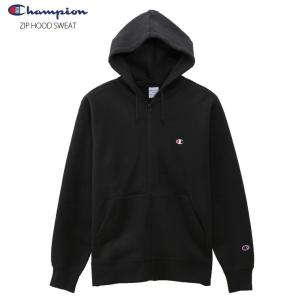CHAMPION ジップスウェットパーカー ベーシック チャンピオン C3-Q106 090/BLK 2019FW HOOD