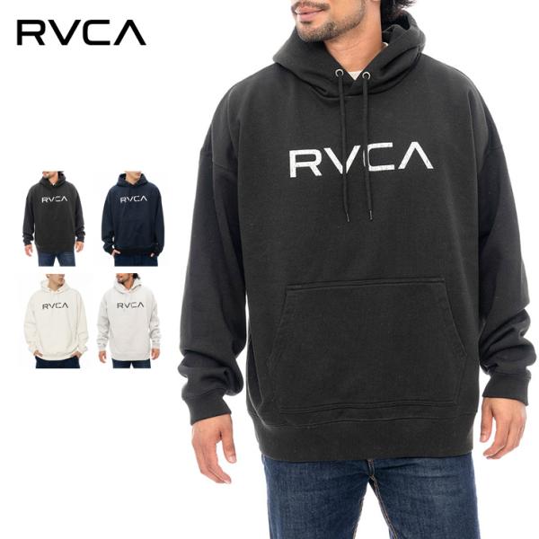 RVCA ルーカ メンズ パーカー フーディ プルオーバー メンズファッション ロゴ 長袖 BIG ...