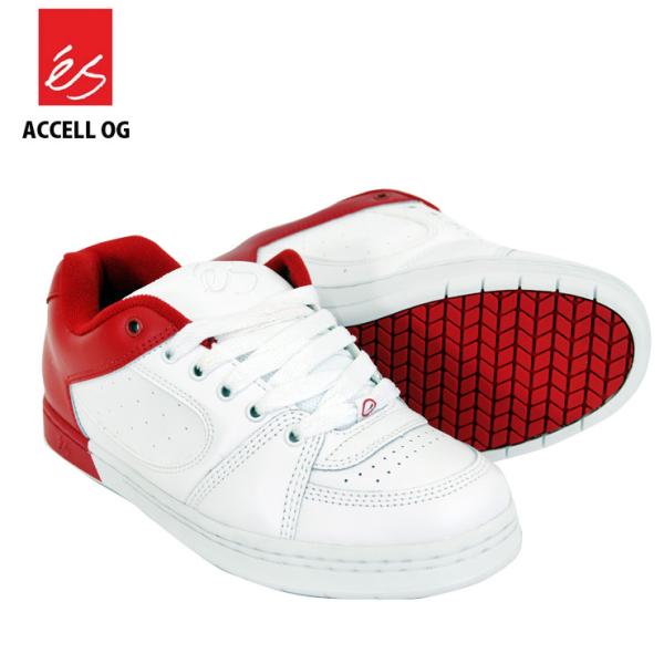 エス スケート シューズ アクセル es ACCELL OG WHT/RED SKATE SHOES...