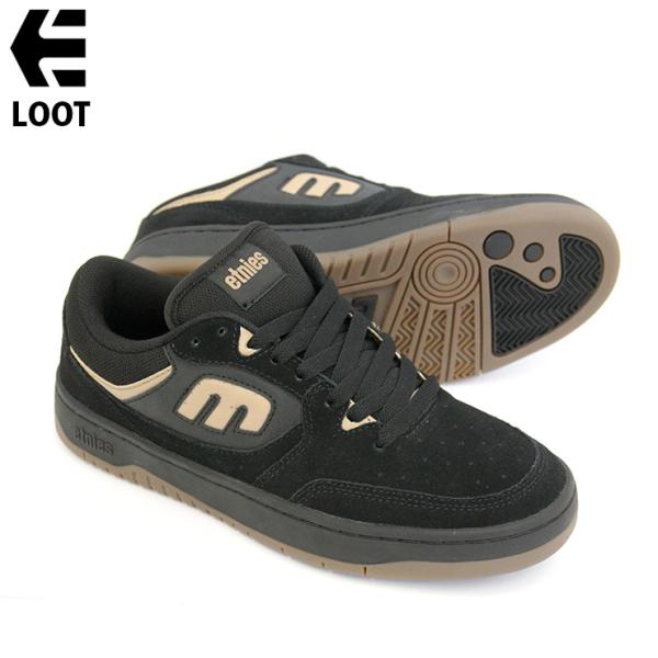 エトニーズ ルート ETNIES LOOT BLK/BLK/GUM スケボー スニーカー 25FW ...