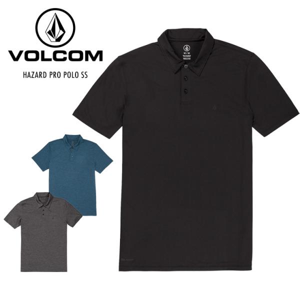 VOLCOM ボルコム メンズ ポロシャツ トップス ボタン 半袖 襟 無地 シンプル UPF30+...