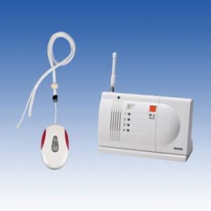 竹中エンジニアリング　緊急呼出しセット　ペンダント型送信機・卓上型受信機セット ECS-1P（T） ...