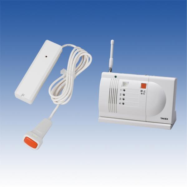 竹中エンジニアリング　緊急呼出しセット（ワイヤレス100m）卓上型受信機セット ECS-B1（T） ...