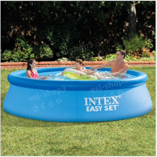 耐久性持てる 大型プール 家庭用プール INTEX ファミリープール 家族全員用プール ブルー 子供...