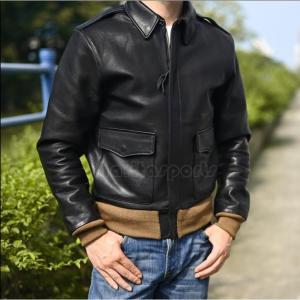 少量生産 本革/レザージャケット メンズ 革ジャン A-2 フライト