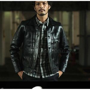 茶芯 ドライビングコート レザージャケット サイズ選択可 カーコート