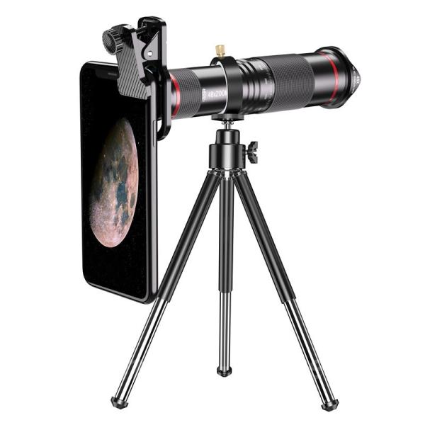 XYXD 携帯電話望遠鏡 48倍ダブルフォーカス 望遠レンズコンサート遠隔撮影外部カメラレンズ