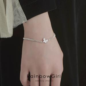 シルバーブレスレット スター 星 鈴 モチーフ シルバーチェーン