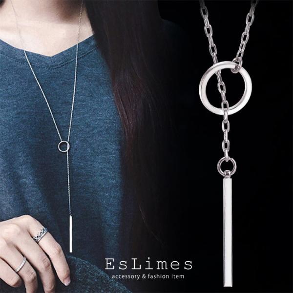 ロングネックレス レディース ラリエット リング チェーン 女性 ホワイトデーお返し プレゼント カ...