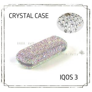 HAHAdatte】アイコス3 カバー クリスタルケース ラインストーン カバー