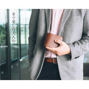 財布 メンズ 二つ折り 栃木レザー 本革 革 ...の詳細画像3