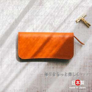 長財布 栃木レザー メンズ 二つ折り 財布 本...の詳細画像1