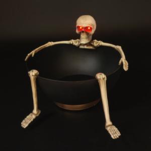 コストコ ハロウィン バンジョースケルトン 2体セット 96cm ガイコツ 
