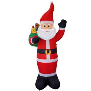 クリスマス エアブロー 装飾 アーチ サンタ＆スノーマン W350cm×H240cm